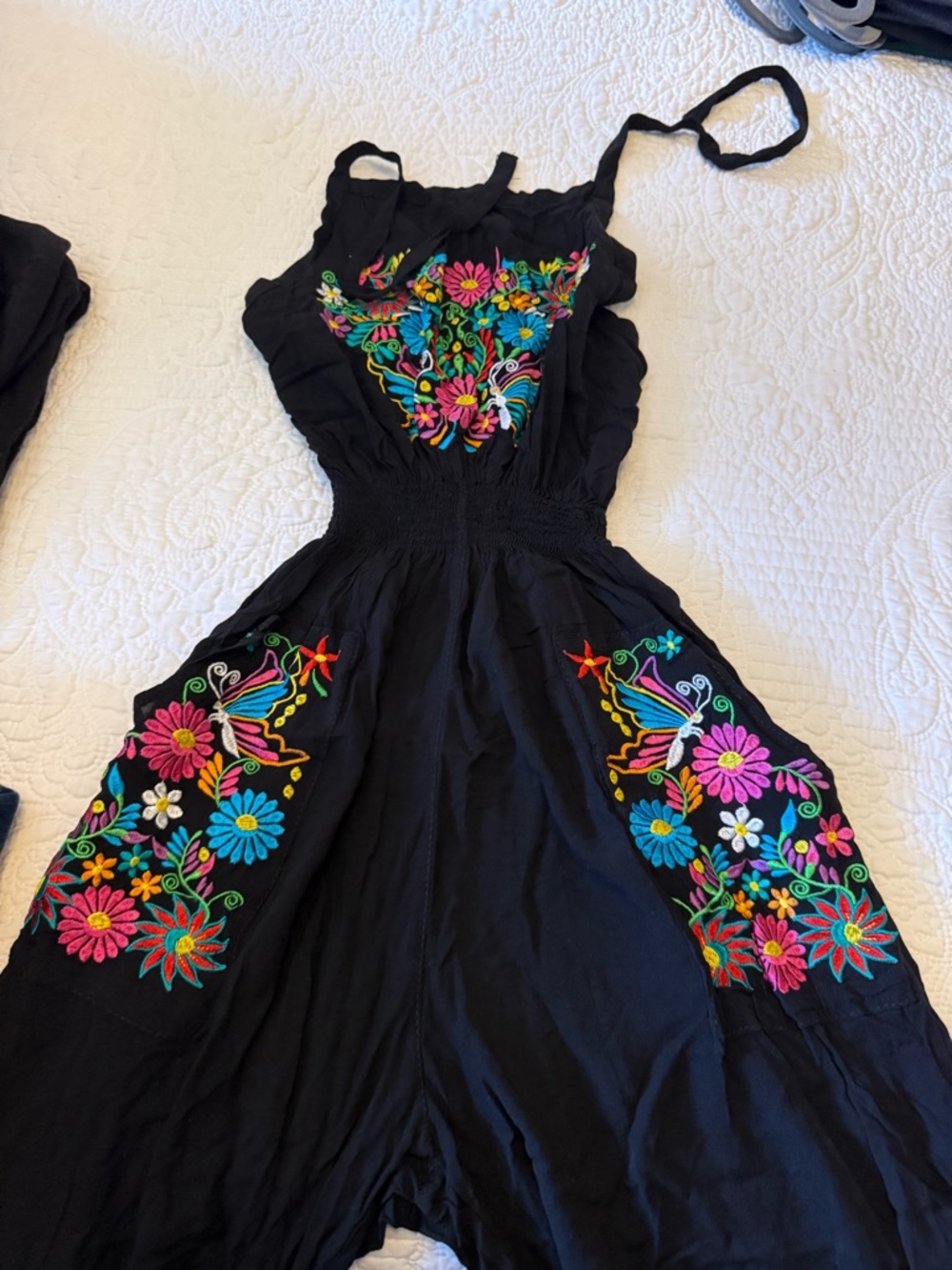 Mexican Black Multicolor Embroidered jumper
